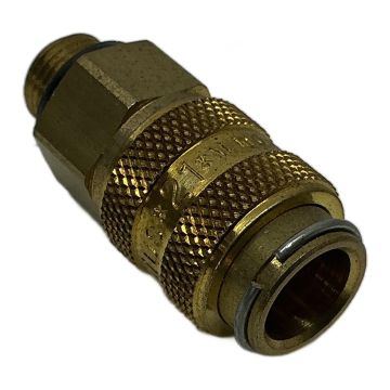Snelkoppeling 21KAAW10MPX 21 SNELKOPPELING 1/8" BUITENDRAAD Rectus Brass pneumatic coupling,