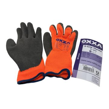 51-850 X-Grip-Thermo Winter Work Gloves - Size 9/L OXXA Knitted gloves, coated with rubber,