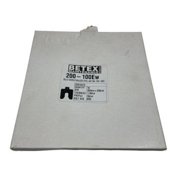 200-100Ew Stainless Steel Solid Shims – 200x200x1.00mm AISI 304 / DIN 1.4301 (Pack of 10) Betex Stainless Steel Shims