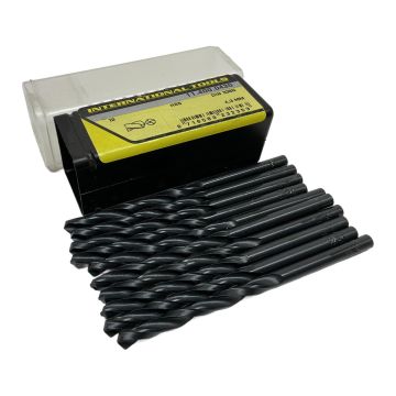 11.400.0430 HSS Twist Drill DIN338N 4,3mm (10pcs) International Tools HSS Twist Drill Bits,