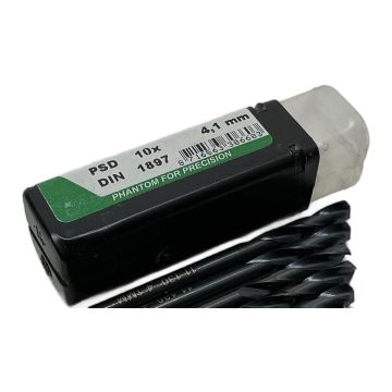 11.130.0410 PSD DIN1897 4,1mm (10pcs) Phantom High-speed steel twist drills,