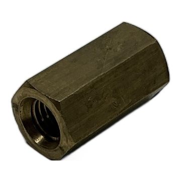 brass hexagonal coupling nuts with M12 thread and 36mm length Neutral Brass threaded nuts,