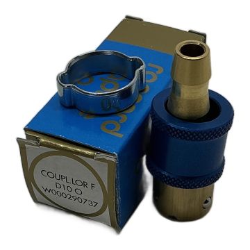 COUPL.LOR F D10 O W000290737 LOKRING Brass Pneumatic Coupling,