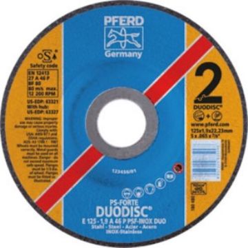 • Article: DUODISC E 125-2,8 PSF DUO STEELOX • Manufacturer: Pferd • Condition: New • Price: Attractive!