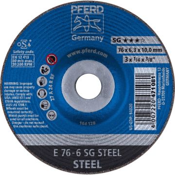 • Article: AFBRAAMSCHIJF E 76-6 SG STEEL/10 • Manufacturer: Pferd • Condition: New • Price: Attractive!