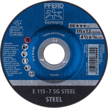 • Article: AFBRAAMSCHIJF E 115-7 SG STEEL • Manufacturer: Pferd • Condition: New • Price: Attractive!