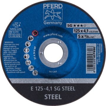 • Article: AFBRAAMSCHIJF E 125-4,1 SG STEEL • Manufacturer: Pferd • Condition: New • Price: Attractive!