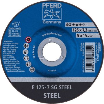 • Article: AFBRAAMSCHIJF E 125-7 SG STEEL • Manufacturer: Pferd • Condition: New • Price: Attractive!