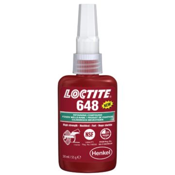 • Article: 648 50ml High Temperature Retainer • Manufacturer: Loctite • Condition: New • Price: Attractive!