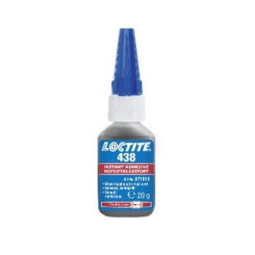 • Article: 438 20gr Snellijm - Ca Adhesive - taai - rubbergevuld (zwart) • Manufacturer: Loctite • Condition: New • Price: Attractive!