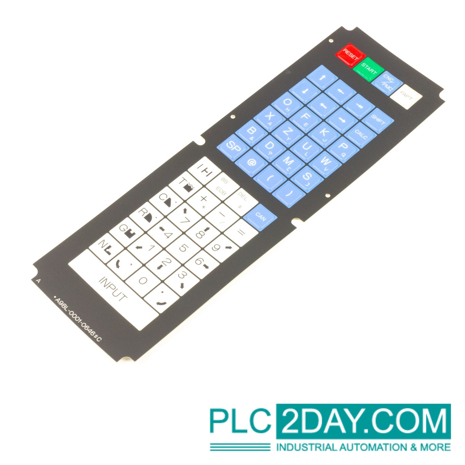 Buy now your Fanuc A98L-0001-0646#C Membrane Keypad at PLC2Day.com
