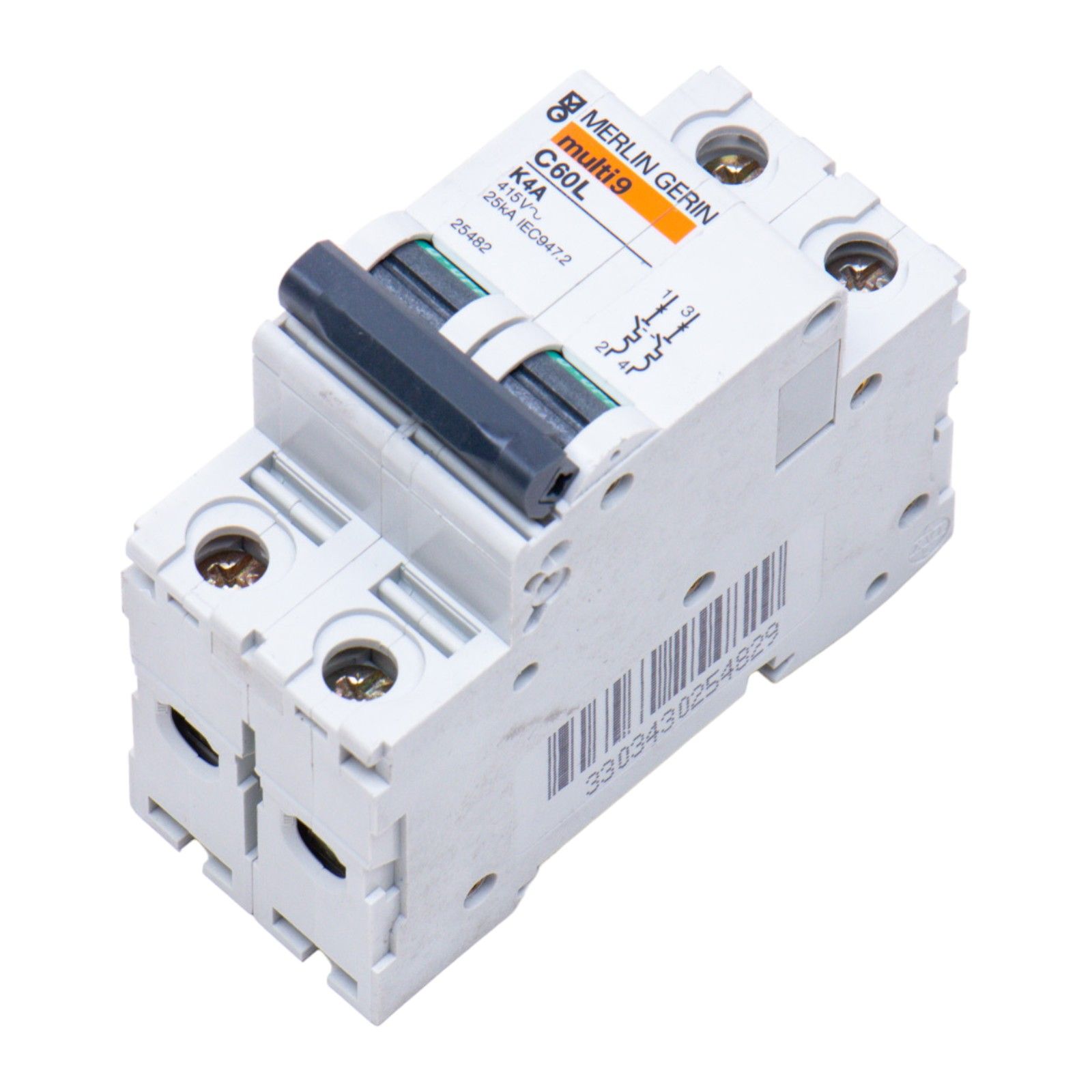 C60LK4A 25482 Merlin Gerin, Circuit Breaker 2P 25kA 415V